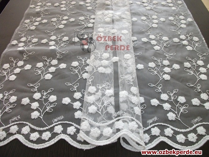 Çiçek Demeti Tül Perde